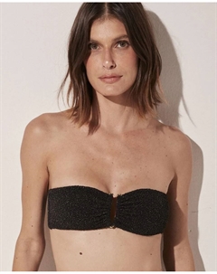 Однотонный бюстгальтер-бандо с подкладкой, черный Agua de coco