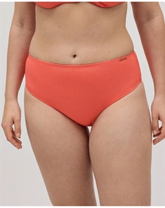 Плавки бикини с высокой талией из гладкой ткани микропике, коралловый Ysabel mora