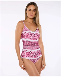 Женский купальник ALDARA с глубоким вырезом, поролоновая спинка, чашка B, регулируемые бретели, розовый Red point
