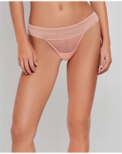 Трусики-бразильские из полупрозрачной ткани, коралловый Gisela