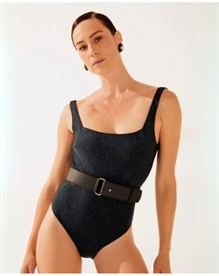 Женский бразильский однотонный купальник с подкладкой, черный Agua de coco