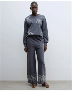 Вышитые брюки, свинцово-серый Сфера