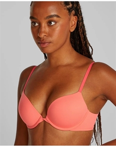 Бюстгальтер Push-Up Plunge с идеальной посадкой, розовый Calvin klein