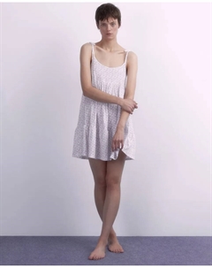 Ночная рубашка с цветочным узором, сиреневый Сфера