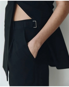 Брюки с пряжками, черный Сфера