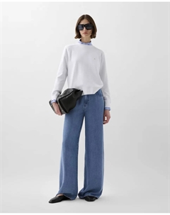 Базовая женская хлопковая толстовка, белый Scalpers