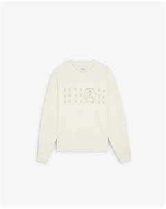 Женская хлопковая толстовка с блестящими деталями, цвет Natural Scalpers