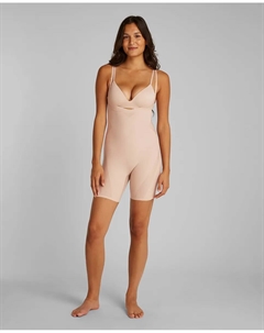 Боди с утягивающими шортами STAY PUT MESH, бежевый Calvin klein