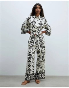 Брюки с принтом, черный Сфера