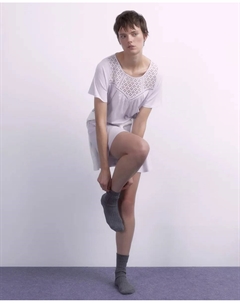 Простая ночная рубашка, сиреневый Сфера