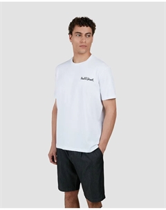 Мужская футболка больших размеров с коротким рукавом и логотипом на груди и спине, белый Paul & shark