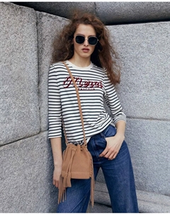 Полосатая футболка, черный Сфера