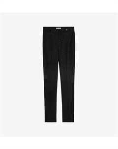 Прямые тканые брюки, украшенные стразами., черный Zadig&voltaire