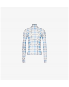 Топ-Водолазка с графическим узором из эластичной сетки, синий Jw anderson