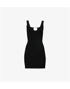 Мини-Платье Sierra из трикотажного полотна в рубчик, черный Jacquemus