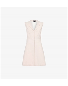 Мини-Платье без рукавов с вырезом-лацканом, красный Theory