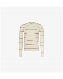 Полосатый джемпер из эластичной трикотажной ткани с длинными рукавами, мультиколор Frame