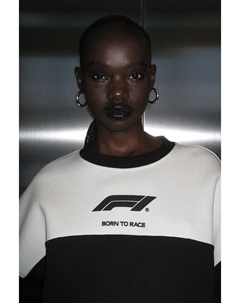 Толстовка оверсайз с принтом, черный H&m