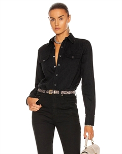 Джинсовая рубашка, цвет Black Rinse Saint laurent