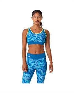 Спортивный топ женский Graphic с принтом, синий Asics