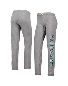 Женская студенческая одежда Heather Grey Michigan State Spartans Victory Springs Брюки-джоггеры из трех смесей Unbranded