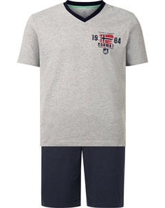 Короткая пижама Edin, серый Jan vanderstorm