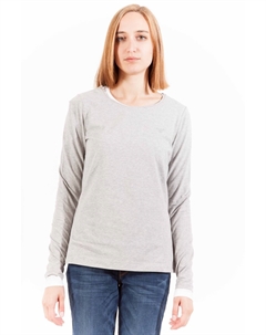 Серая хлопковая женская футболка Gant