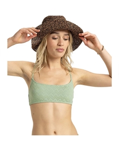 Топ бикини Current Coolnesslette, зеленый Roxy