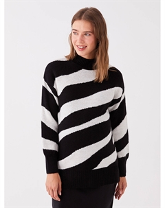 Полуводолазка с цветными блоками и длинными рукавами, трикотажная туника для беременных Lc waikiki maternity