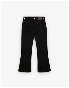 Женские прямые расклешенные джинсы с легкой эластичностью, черный Scalpers