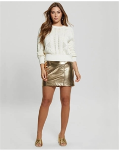 Мини-юбка, золото Guess