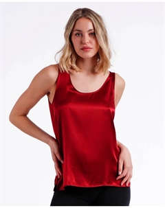Женская атласная майка, бордовый Admas