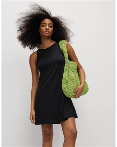 Платье-мини с рукавами-борцовкой из джерси, черный Marks & spencer