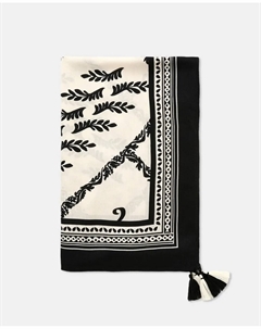 Двухцветное женское парео, белый Enfasis