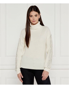 Водолазка шерстяная Regular Fit, экрю Liu jo