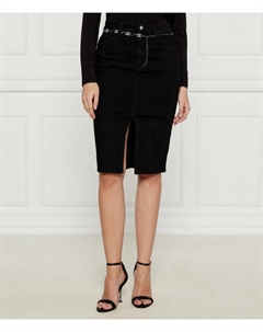 Юбка с передним разрезом, черный Liu jo