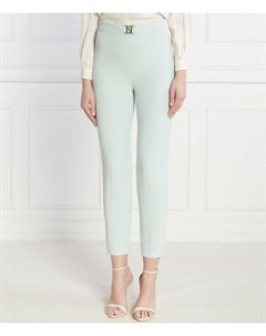 Штаны-сигареты Slim Fit, зеленый Elisabetta franchi