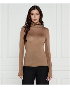 Водолазка шерстяная Sacro Dolcevita, коричневый Pinko