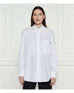 Рубашка Oversize с карманом, белый Hugo