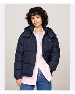 Пуховик Regular Fit, синий Tommy jeans