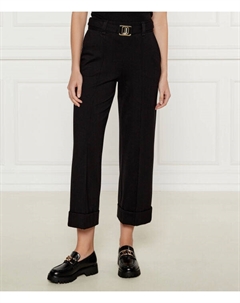 Брюки-чинос женские укороченные, черный Liu jo