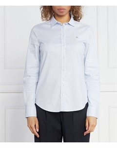 Рубашка женская в полоску, голубой Gant