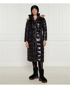 Пуховик женский длинный, черный Liu jo