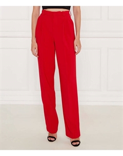 Брюки женские свободного кроя костюмные, красный Elisabetta franchi