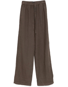 Льняные брюки, коричневый Fay
