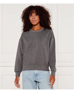 Свитшот женский с вышивкой, серый Joop