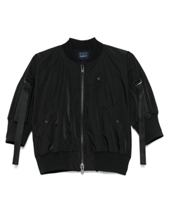 Бомбер с короткими рукавами, черный Yohji yamamoto