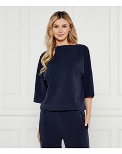 Кофта женская с рукавами 3/4 и вырезом лодочка, синий Joop