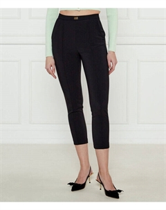 Брюки женские укороченные облегающего кроя, черный Elisabetta franchi