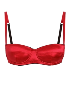 Атласный бюстгальтер-балконет, красный Dolce&gabbana